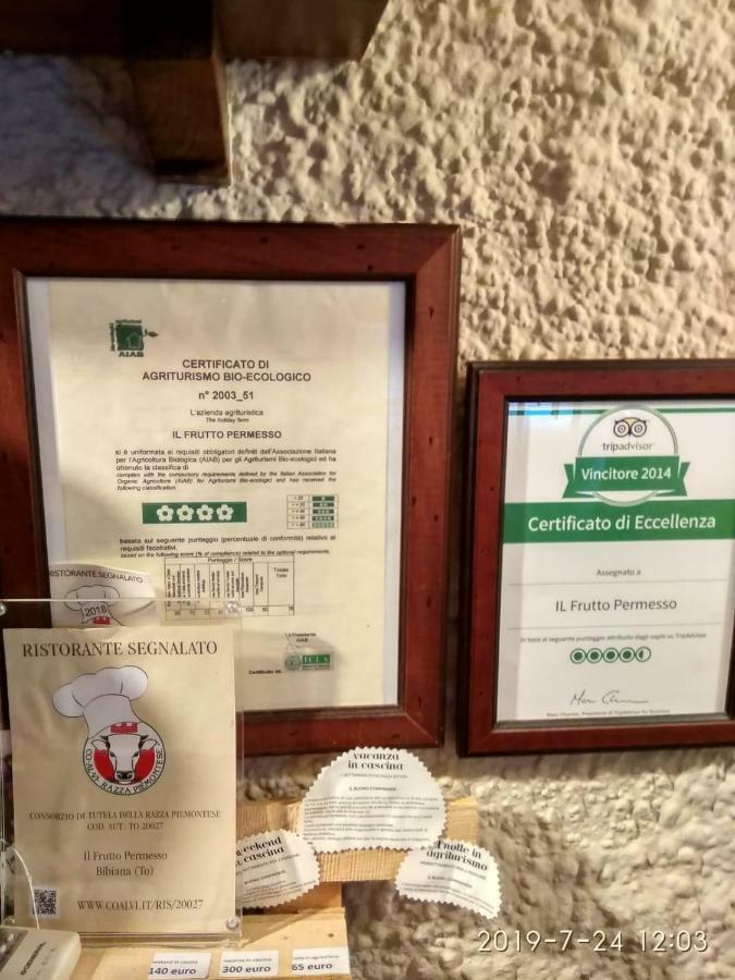 Agriturismo Il Frutto Permesso Bibiana Esterno foto